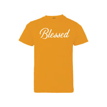 blessed - gold - kids t-shirt - thanksgiving t-shirt - soft and spun apparel