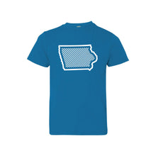 Iowa t-shirt - cobalt - kids t-shirt - soft and spun apparel