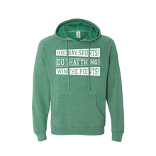 hooray sports hoodie - sea green - sportsball collection - soft and spun apparel