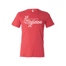 meet me under the mistletoe t-shirt - red - christmas t-shirt - soft and spun apparel