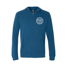 holiday baking crew full-zip hoodie - cool blue - christmas hoodie - soft and spun apparel
