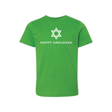 happy hanukkah kids t-shirt - apple - holiday t-shirts - soft and spun apparel