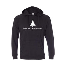 merry christmas hoodie - black - christmas sweatshirt - soft and spun apparel