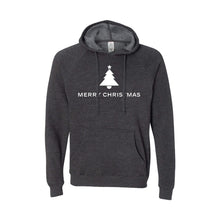 merry christmas hoodie - cobalt - christmas sweatshirt - soft and spun apparel