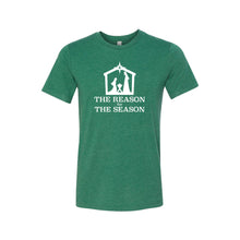 the reason for the season - grass green - christmas t-shirt - soft and spun apparel