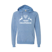 merry chrismukkah hoodie - pacific - christmas sweatshirt - soft and spun apparel