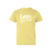 love is all you need kids t-shirt - butter - soft and spun apparel