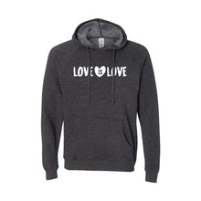 love is love pullover hoodie - carbon - soft and spun apparel