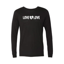 love is love long sleeve t-shirt - black - soft and spun apparel