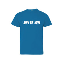 love is love kids t-shirt - cobalt - soft and spun apparel