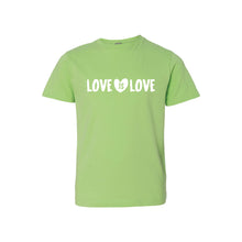 love is love kids t-shirt - key lime - soft and spun apparel
