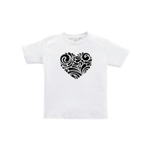 valentine heart swirl toddler tee - white - soft and spun apparel