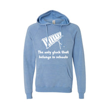 the only glock that belongs in schools pullover hoodie - pacific - soft and spun apparel