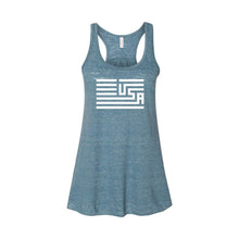 USA Flag Women's Tank-XS-Denim Slub-soft-and-spun-apparel