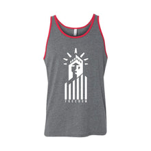Statue of Liberty Freedom Men's Tank-XS-Deep Heather Red-soft-and-spun-apparel