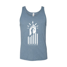 Statue of Liberty Freedom Men's Tank-XS-Slate Heather-soft-and-spun-apparel