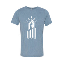Statue of Liberty Freedom T-Shirt-XS-Denim-soft-and-spun-apparel