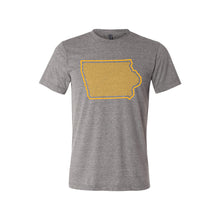 University of Northern Iowa Outline Themed T-Shirt-XS-Grey-soft-and-spun-apparel