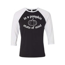 In A Pumpkin State of Mind Raglan-XS-Black White-soft-and-spun-apparel