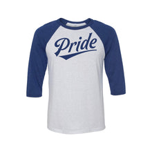 pride baseball tee - lgbt t-shirt - navy