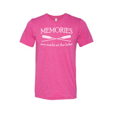 memories are made at the lake t-shirt - berry - outdoor living collection - soft and spun apparel