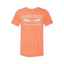 memories are made at the lake t-shirt - orange - outdoor living collection - soft and spun apparel