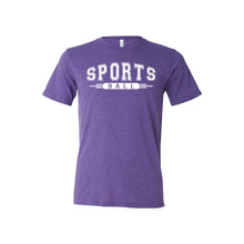 sport ball t-shirt - sportsball collection - purple - soft and spun apparel