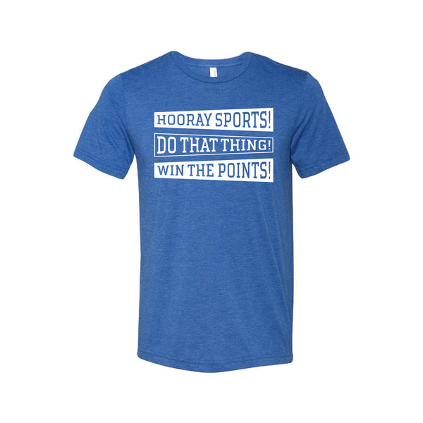 hooray sports - sportsball collection - true royal - soft and spun apparel
