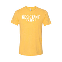 resistant af t-shirt - yellow - af collection - soft and spun apparel