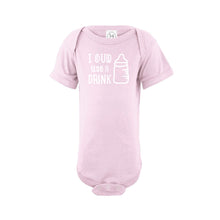 i could use a drink onesie - pink - wee ones - soft and spun apparel