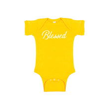 blessed onesie - yellow - thanksgiving onesie - soft and spun apparel