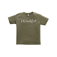 thankful toddler tee - green - thanksgiving tee - soft & spun apparel