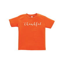 thankful toddler tee - orange - thanksgiving tee - soft & spun apparel