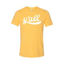 y'all- yellow - southern charm t-shirt