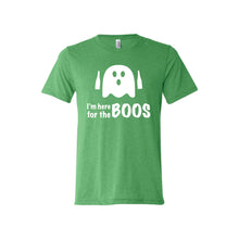 i'm just here for the boos - green - halloween t-shirt