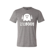 i'm just here for the boos - grey - halloween t-shirt