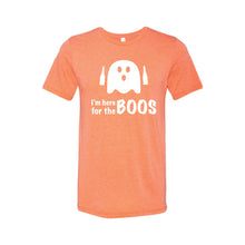 i'm just here for the boos - orange - halloween t-shirt