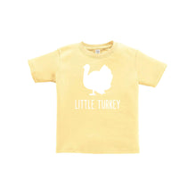 little turkey toddler tee - butter - thanksgiving tee - soft and spun apparel