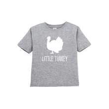 little turkey toddler tee - heather - thanksgiving tee - soft and spun apparel