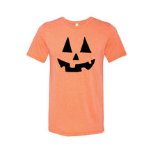pumpkin face t-shirt - jack-o-lantern - orange - halloween t-shirts - soft and spun apparel