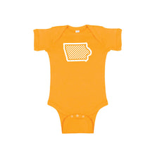 iowa onesie - gold - wee ones collection - soft and spun apparel