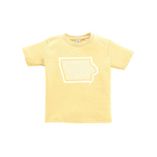 Iowa Outline Diagonal Design Toddler Tee
