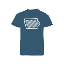 Iowa t-shirt - indigo - kids t-shirt - soft and spun apparel