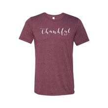thankful af t-shirt - maroon - thanksgiving t-shirt - soft and spun apparel