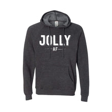 jolly af hoodie - carbon - christmas hoodies - soft and spun apparel