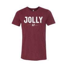 jolly af t-shirt - cardinal - christmas t-shirts - soft and spun apparel