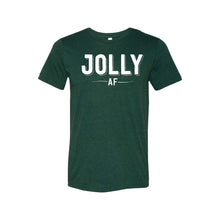 jolly af t-shirt - emerald - christmas t-shirts - soft and spun apparel
