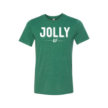 jolly af t-shirt - grass green - christmas t-shirts - soft and spun apparel