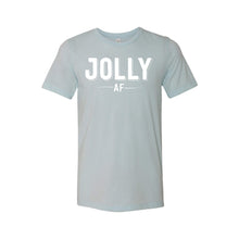 jolly af t-shirt - ice blue - christmas t-shirts - soft and spun apparel