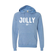 jolly af hoodie - pacific - christmas hoodies - soft and spun apparel